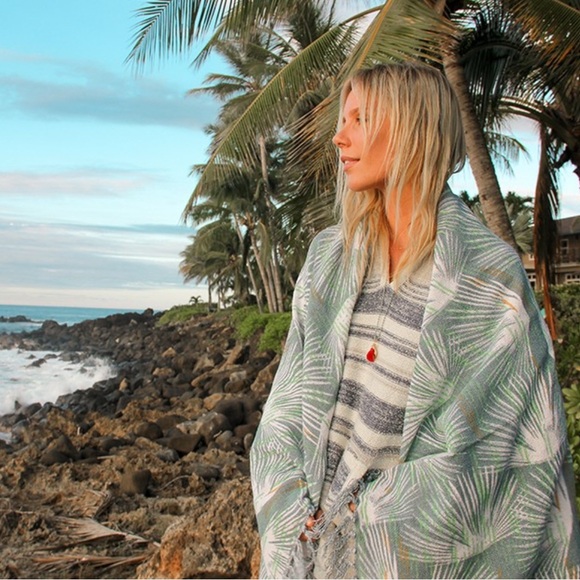 NWT NOHO HOME LOULU PALM 🌴 THROW, OS, BNWT 🏷️ - Picture 1 of 10